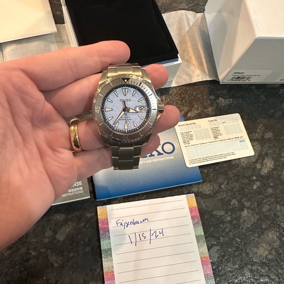 Special Edition Seiko Prospex Diver 43.5MM SPB351 Titanium Watch